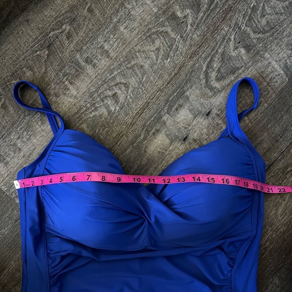Liz Claiborne Women's‎ Easy-on + Easy-off Plus One Piece Swimsuit-Size 24W - Picture 4 of 9